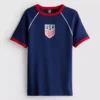 Camiseta larga de bebé «USA»