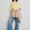 Camiseta oversize básica de algodón