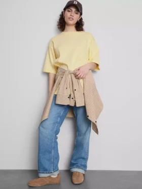 Camiseta oversize básica de algodón