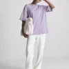 Camiseta oversize básica de algodón