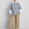 Camiseta oversize básica de algodón