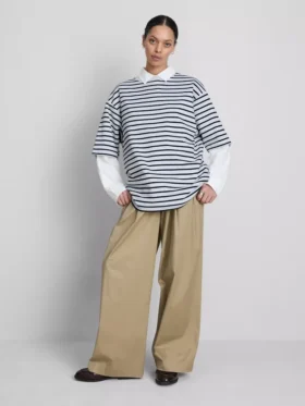 Camiseta oversize básica de algodón