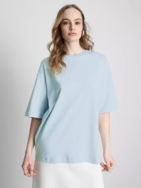 Camiseta oversize básica de algodón