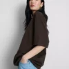 Camiseta oversize básica de algodón