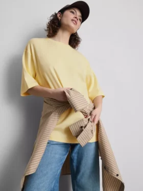 Camiseta oversize básica de algodón