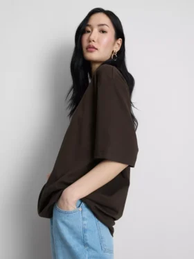 Camiseta oversize básica de algodón