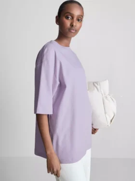 Camiseta oversize básica de algodón