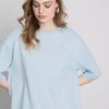 Camiseta oversize básica de algodón