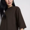 Camiseta oversize básica de algodón