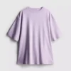 Camiseta oversize básica de algodón
