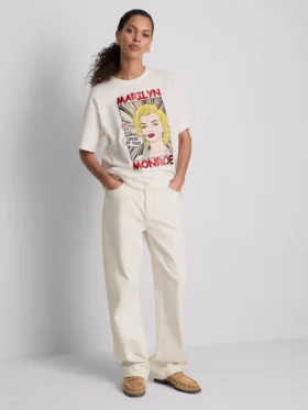 Camiseta oversize de algodón con estampado de Marilyn Monroe