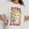 Camiseta oversize de algodón con estampado de Marilyn Monroe