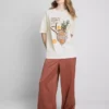 Camiseta oversize de algodón de estilo retro