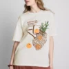 Camiseta oversize de algodón de estilo retro