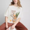 Camiseta oversize de algodón de estilo retro