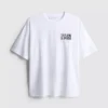 Camiseta oversize de algodón estilo «boyfriend» con estampado
