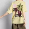 Camiseta oversize de algodón estilo «boyfriend» con estampado