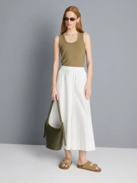Camiseta sin mangas con cuello redondo y espalda nadadora