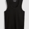 Camiseta sin mangas con cuello redondo y espalda nadadora