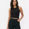 Camiseta sin mangas con espalda nadadora y canalé