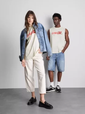 Camiseta sin mangas con estampado de Gorillaz
