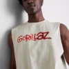 Camiseta sin mangas con estampado de Gorillaz