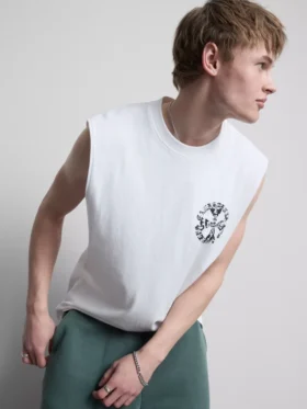 Camiseta sin mangas con estampado de Los Ángeles