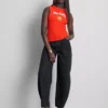 Camiseta sin mangas con estampado gráfico y tejido acanalado, con alto contenido en algodón