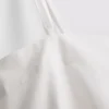 Camiseta sin mangas de algodón con bajo en forma de pañuelo