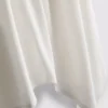 Camiseta sin mangas de algodón con bajo en forma de pañuelo