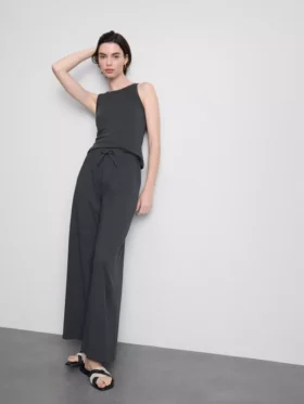 Camiseta sin mangas de algodón con espalda nadadora