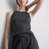Camiseta sin mangas de algodón con espalda nadadora