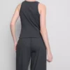 Camiseta sin mangas de algodón con espalda nadadora