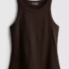 Camiseta sin mangas de algodón con espalda nadadora