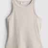 Camiseta sin mangas de algodón con espalda nadadora