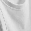 Camiseta sin mangas de algodón con espalda nadadora y canalé