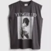 Camiseta sin mangas de algodón con estampado de Yungblud