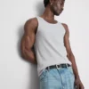 Camiseta sin mangas de canalé
