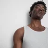 Camiseta sin mangas de canalé