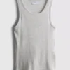 Camiseta sin mangas de canalé