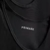 Camiseta sin mangas de corte entallado con canalé