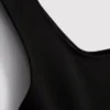 Camiseta sin mangas de crepé con tirantes anchos