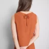 Camiseta sin mangas de mezcla de algodón