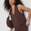 Camiseta sin mangas de mezcla de modal
