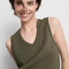 Camiseta sin mangas de mezcla de modal