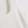 Camiseta sin mangas de punto con cuello cuadrado