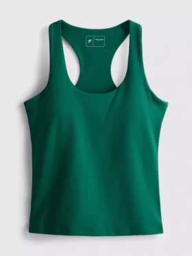 Camiseta sin mangas deportiva con cuello redondo