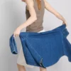 Camiseta sin mangas elástica con alto contenido en algodón