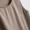 Camiseta sin mangas elástica con alto contenido en algodón