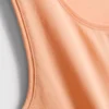 Camiseta sin mangas elástica con alto contenido en algodón
